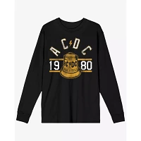 ACDC Hells Bells Varsity Long Sleeve T Shirt