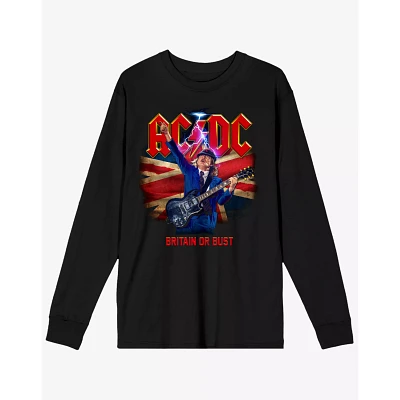 ACDC Britain or Bust Long Sleeve T Shirt