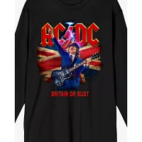 ACDC Britain or Bust Long Sleeve T Shirt