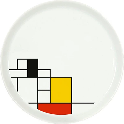 Hommage to Mondrian Breakfast Plate