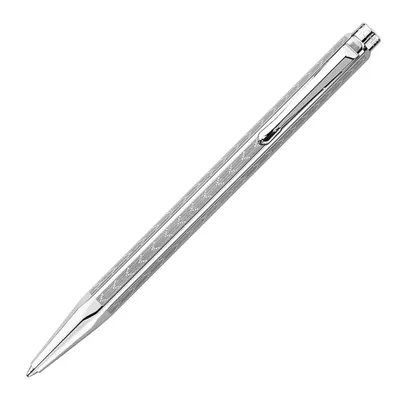 Caran d'Ache Ecridor Collection Chevron Palladium Coated Ballpoint Pen