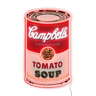 LED Neon Art Work Andy Warhol Tomato Soup