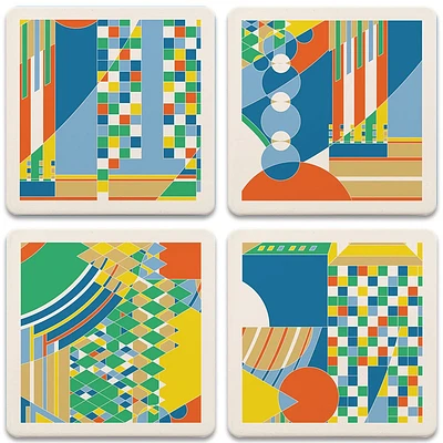 Frank Lloyd Wright Coasters Imperial Mural