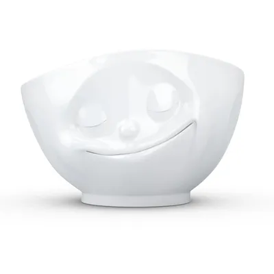 Porcelain Cereal Bowl Happy Face