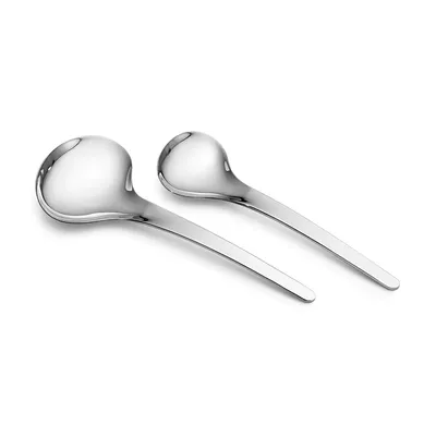 Georg Jensen Bloom Serving Spoons, Set of 2