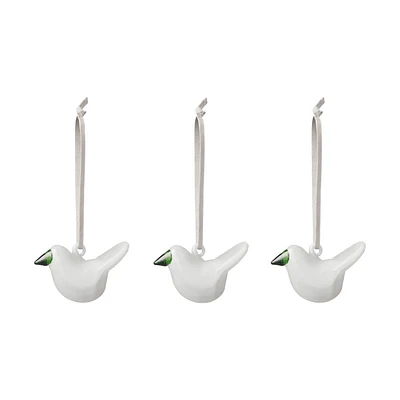 Iittala Toikka Mini Glass Bird Ornaments Set/3