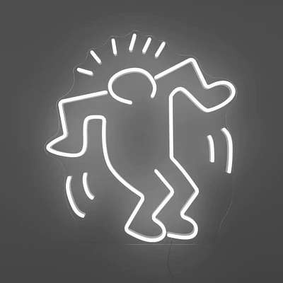 LED Neon Art Work Keith Haring Dancing Man