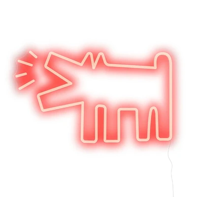 LED Neon Art Work Keith Haring Barking Dog