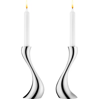 Georg Jensen Cobra Candlestick Holder Set/2