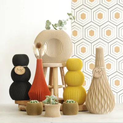 MK Atelier 3D Printed Vases