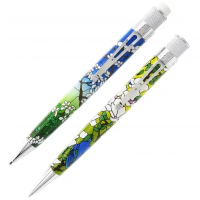 Retro 51 Tiffany Favrile Parrots & Dogwood - Pen and Pencil Set