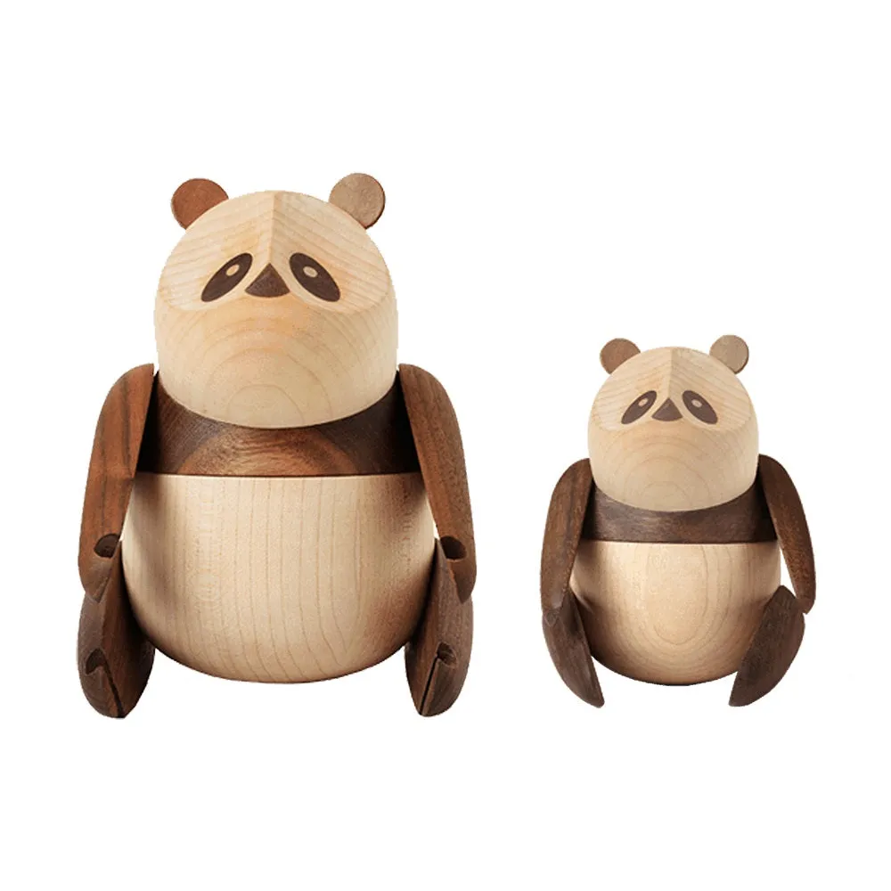 Panda Wooden Figure