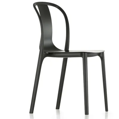 Vitra Belleville Armchair Wood Dark Oak