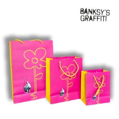 Banksy Gift Bag Yellow Flower