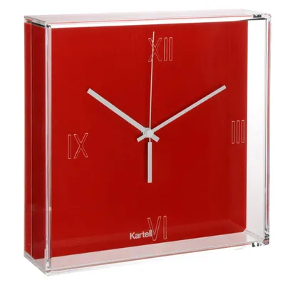 Kartell Tic & Tac Wall/Table Clock Red