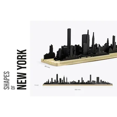 Decoration New York Skyline Silhouette Architect Design Toy