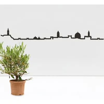 The Line City Skyline Silhouette Jerusalem