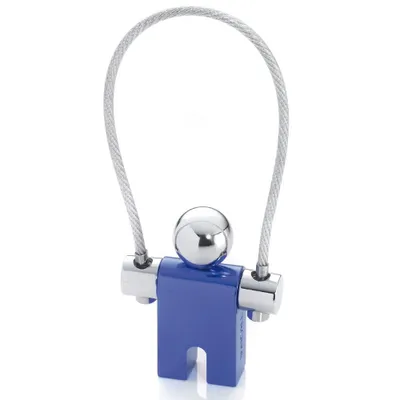 Keyring Jumper Blue Chrome