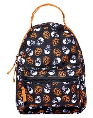 Skull and Pumpkin Mini Backpack