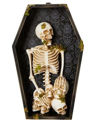 Gothic Noir Skeleton Coffin Sign