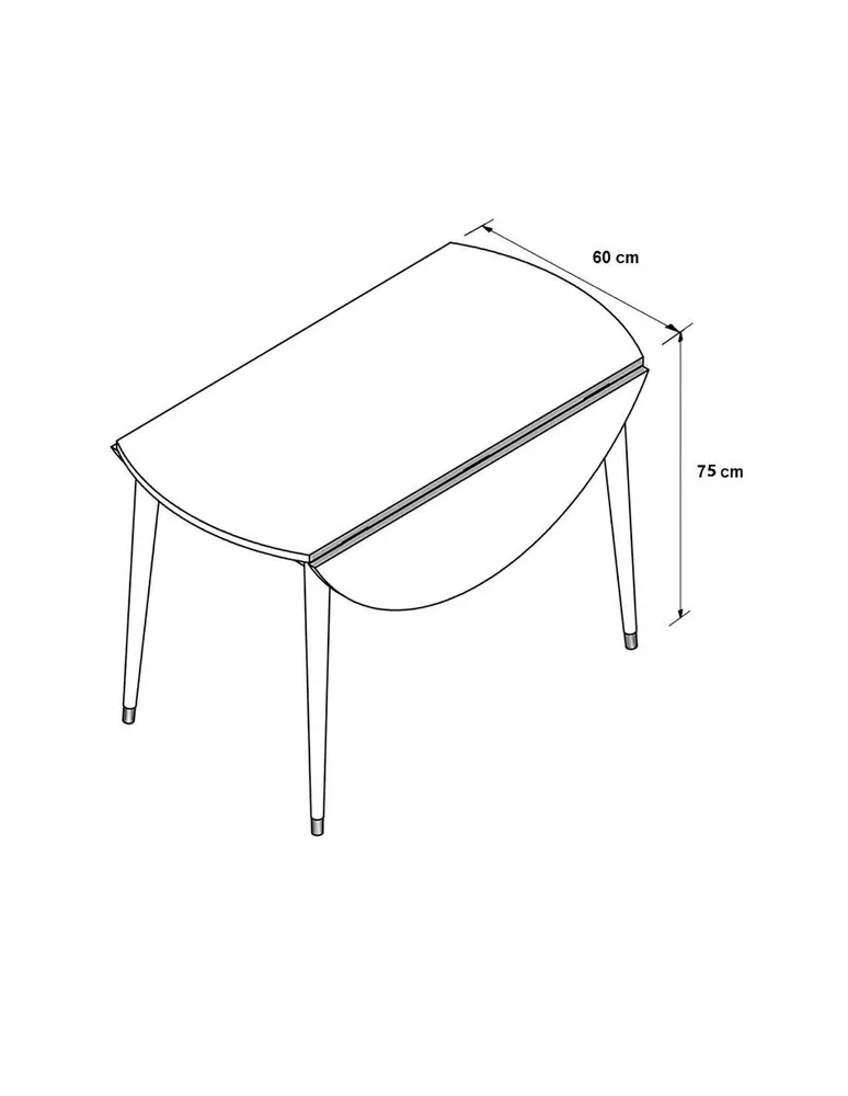 Mesa auxiliar Gabite de MDF