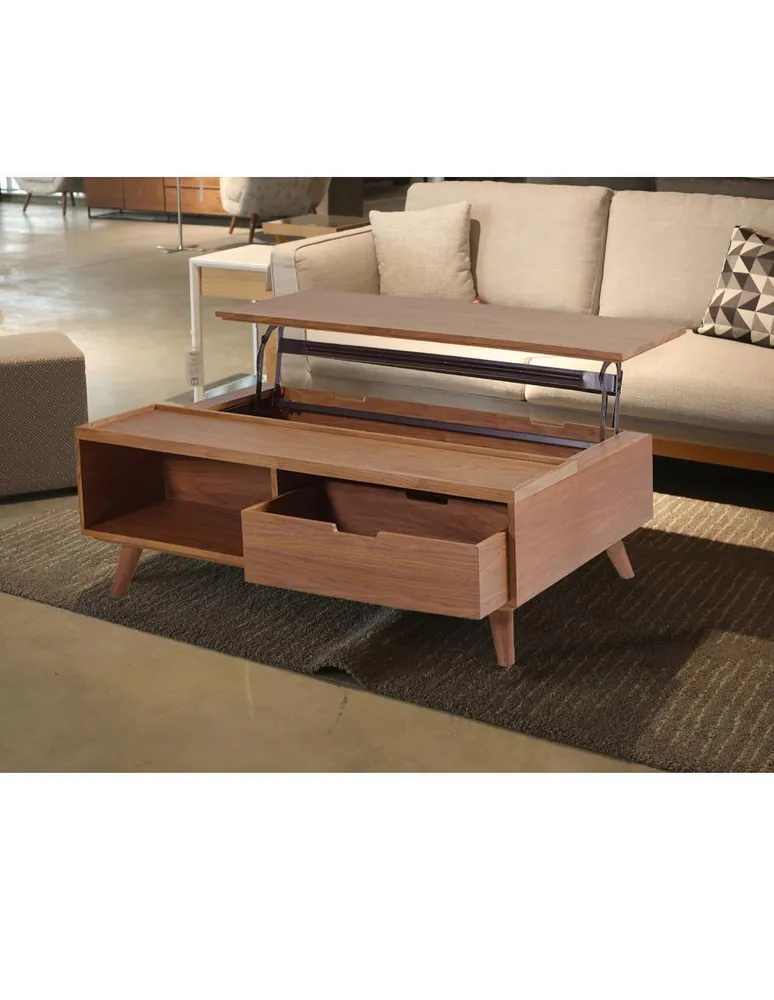 Mesa de centro Adwin de MDF y madera