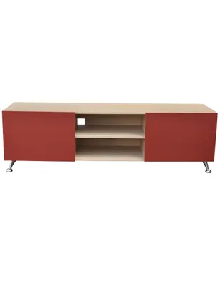 Centro de entretenimiento Hogare Italy Roble rojo Mueble para TV de 70 pulgadas