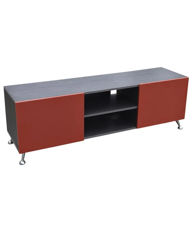 Mueble para TV de 70 Italy Gris Storm Centro de entretenimiento HOGARE  Italy