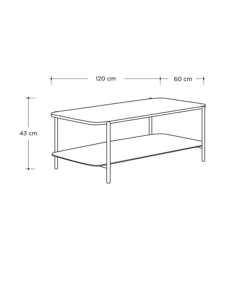 Mesa de centro Gaia Valdrica de MDF