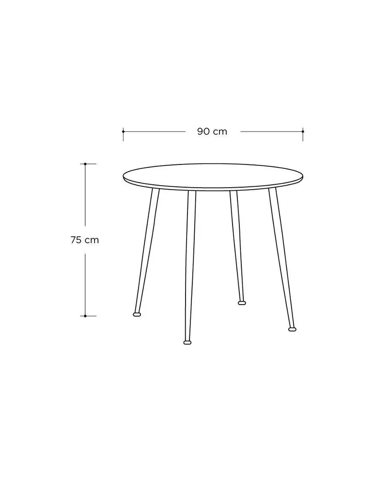 Mesa de comedor Gaia Menfis de MDF