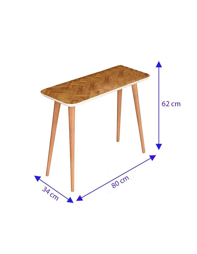 Mesa lateral Bossa de MDF y madera