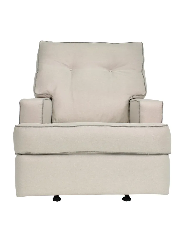 Reclinable mecedora Violanti Aspen estilo contemporáneo de tela