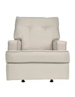 Reclinable mecedora Violanti Aspen estilo contemporáneo de tela