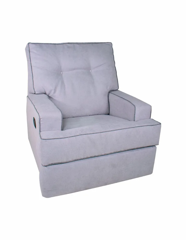 Reclinable mecedora Violanti Aspen estilo contemporáneo de tela