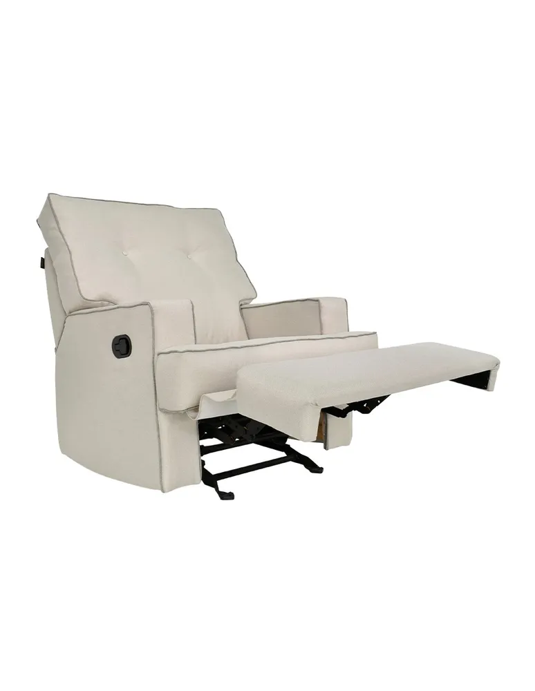 Reclinable mecedora Violanti Aspen estilo contemporáneo de tela