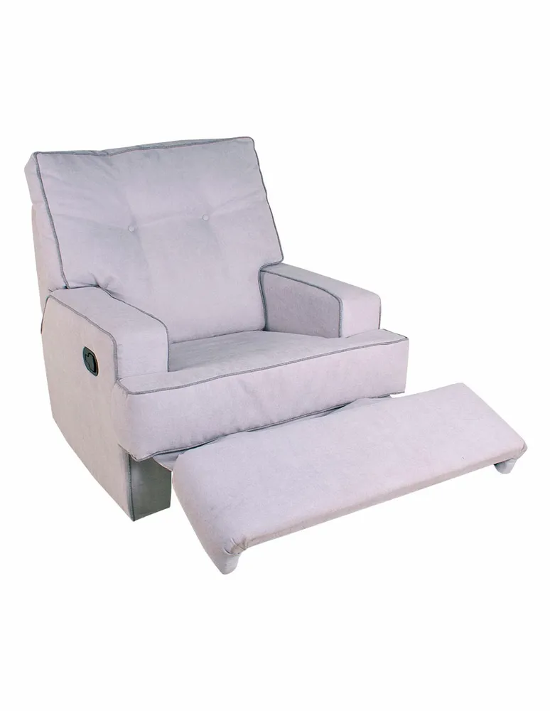 Reclinable mecedora Violanti Aspen estilo contemporáneo de tela