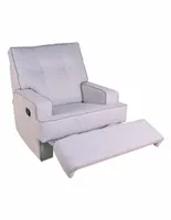 Reclinable mecedora Violanti Aspen estilo contemporáneo de tela