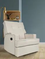 Reclinable mecedora Violanti Aspen estilo contemporáneo de tela