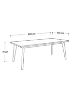 Mesa de comedor Gaia Evo de MDF