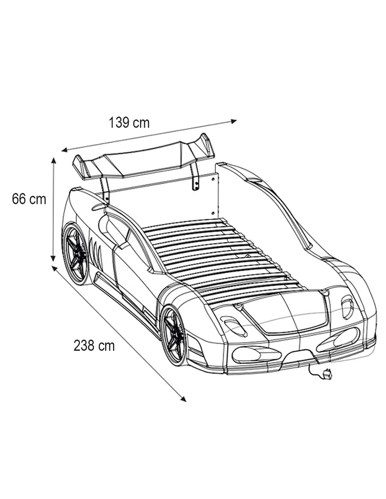 Cama infantil coche TKR Speed