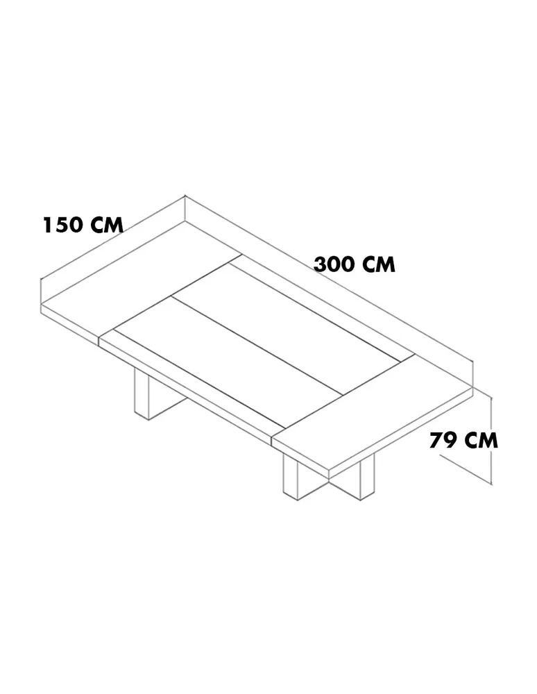 Mesa de comedor Casagora Malbec de madera