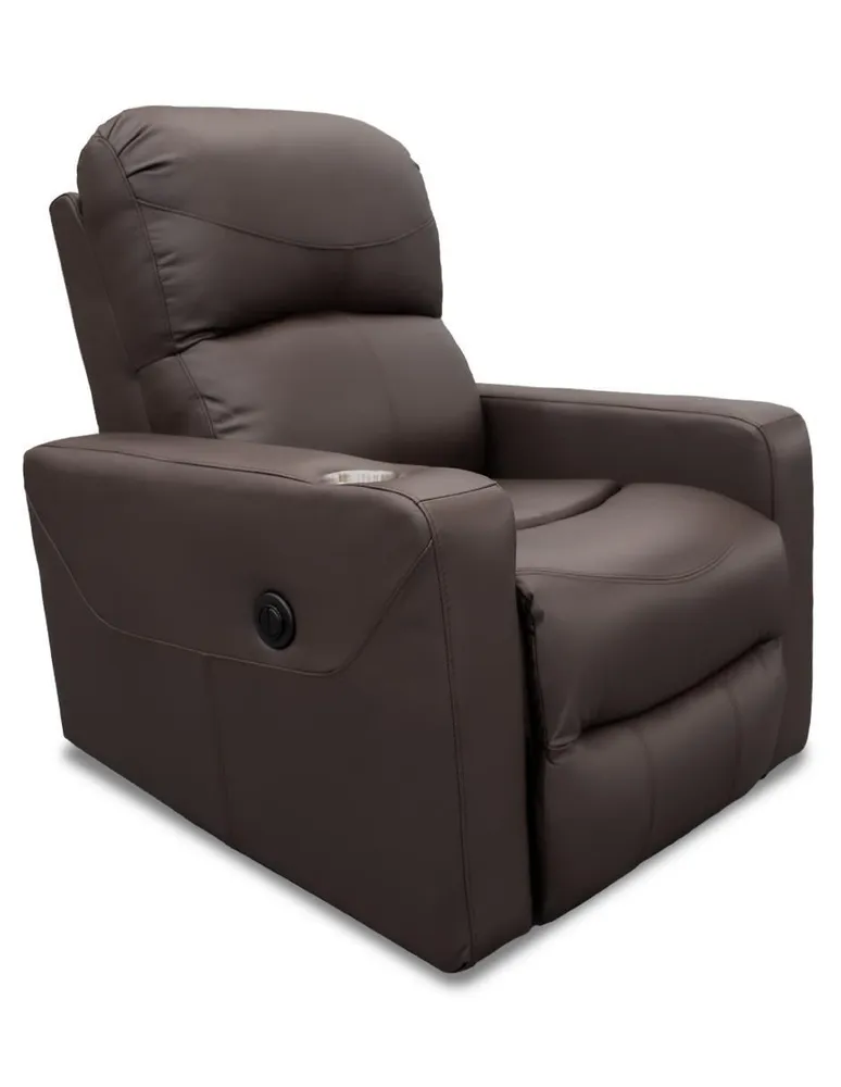 Reclinable Confortopiel Maxxy de piel y vinil