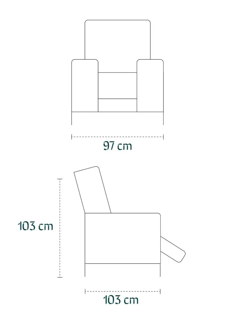 Reclinable Cosmobel Shelby de vinipiel