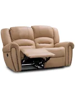 Love seat reclinable Confortopiel Magnus de piel y vinil