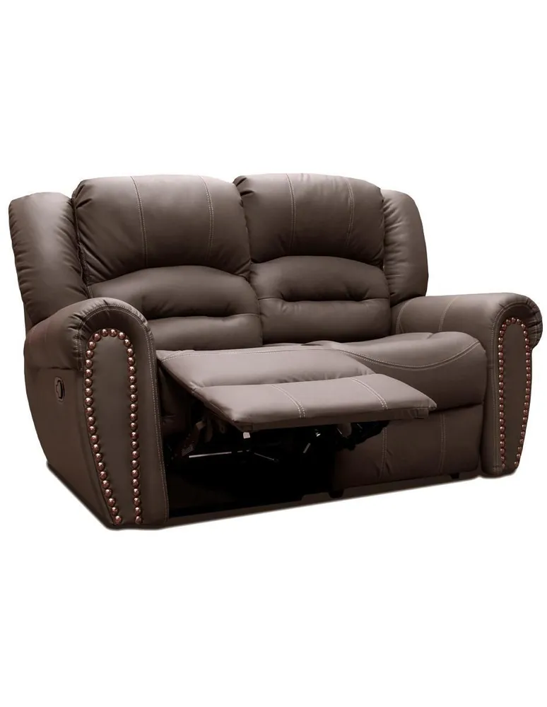 Love seat reclinable Confortopiel Magnus de piel y vinil