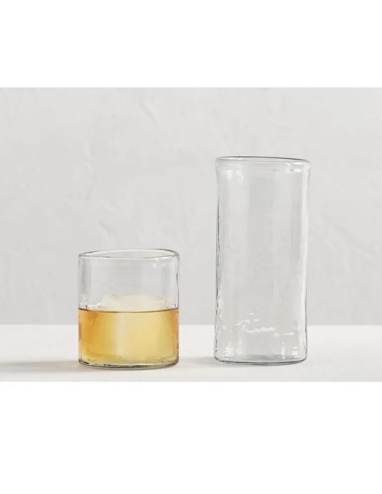 Vaso doble old fashion Hammered de cristal