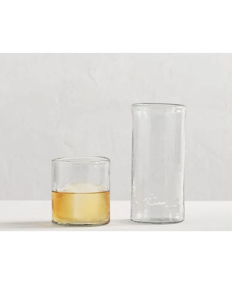 Vaso doble old fashion Hammered de cristal