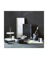 Set de Salero y Pimentero Black & With Marble