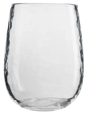 Vaso para vino hammered de cristal