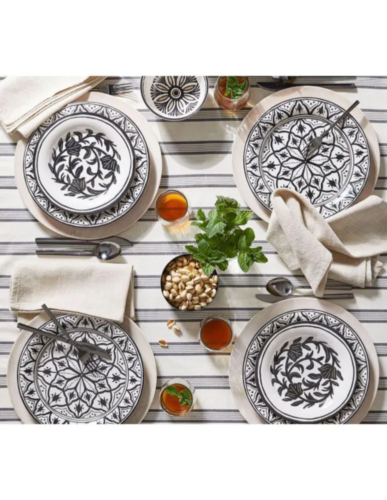 Set de platos para ensalada Marrakech de melamina